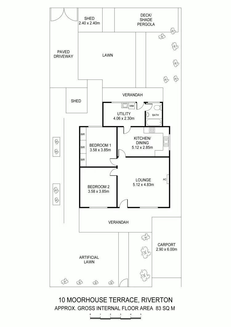 Floorplan of Homely house listing, 10 Moorhouse Terrace, Riverton SA 5412
