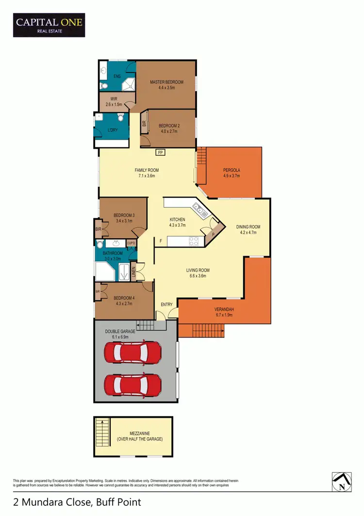 Floorplan of Homely house listing, 2 Mundara Close Buff Point, Buff Point NSW 2262