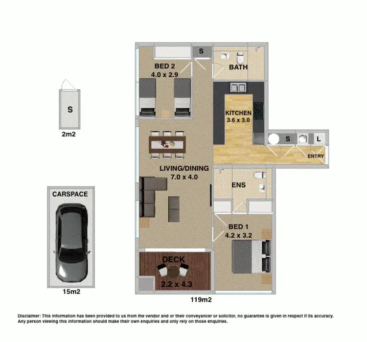 Floorplan of Homely apartment listing, 405/61 Shortland Esplanade, Newcastle East NSW 2300