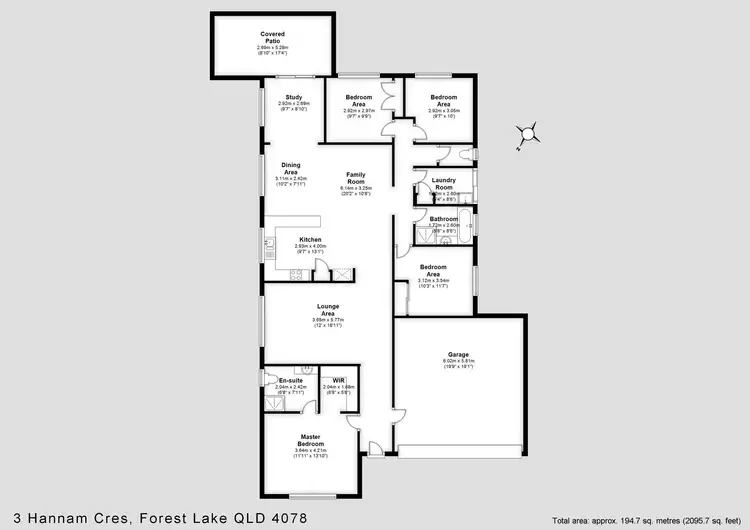 Floorplan of Homely house listing, 3 Hannam Cr, Forest Lake QLD 4078