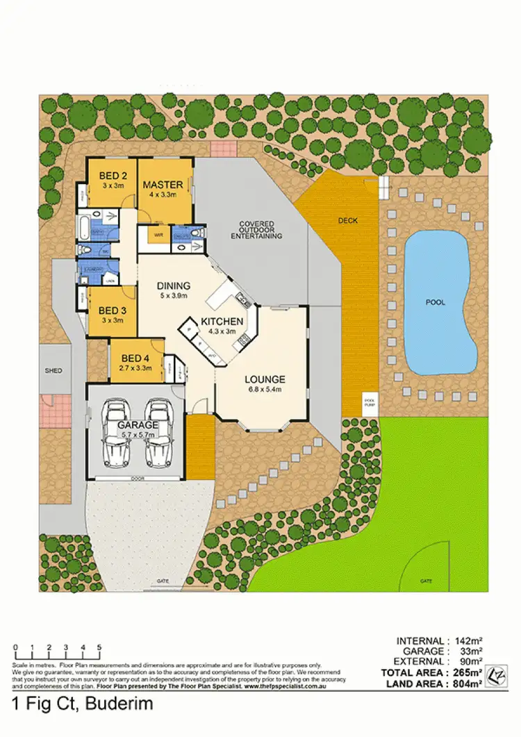 Floorplan of Homely house listing, 1 Fig Court, Buderim QLD 4556