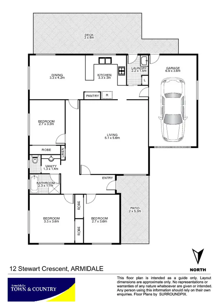 Floorplan of Homely house listing, 12 Stewart Crescent, Armidale NSW 2350