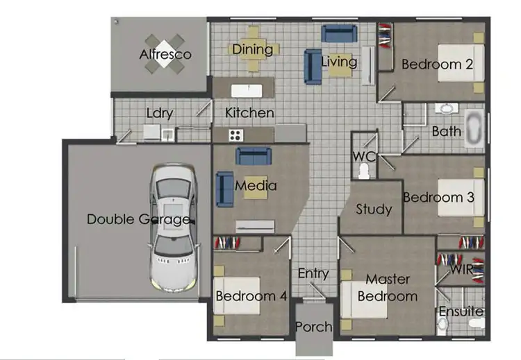 Floorplan of Homely house listing, 63 O'Reilly Drive, Coomera QLD 4209