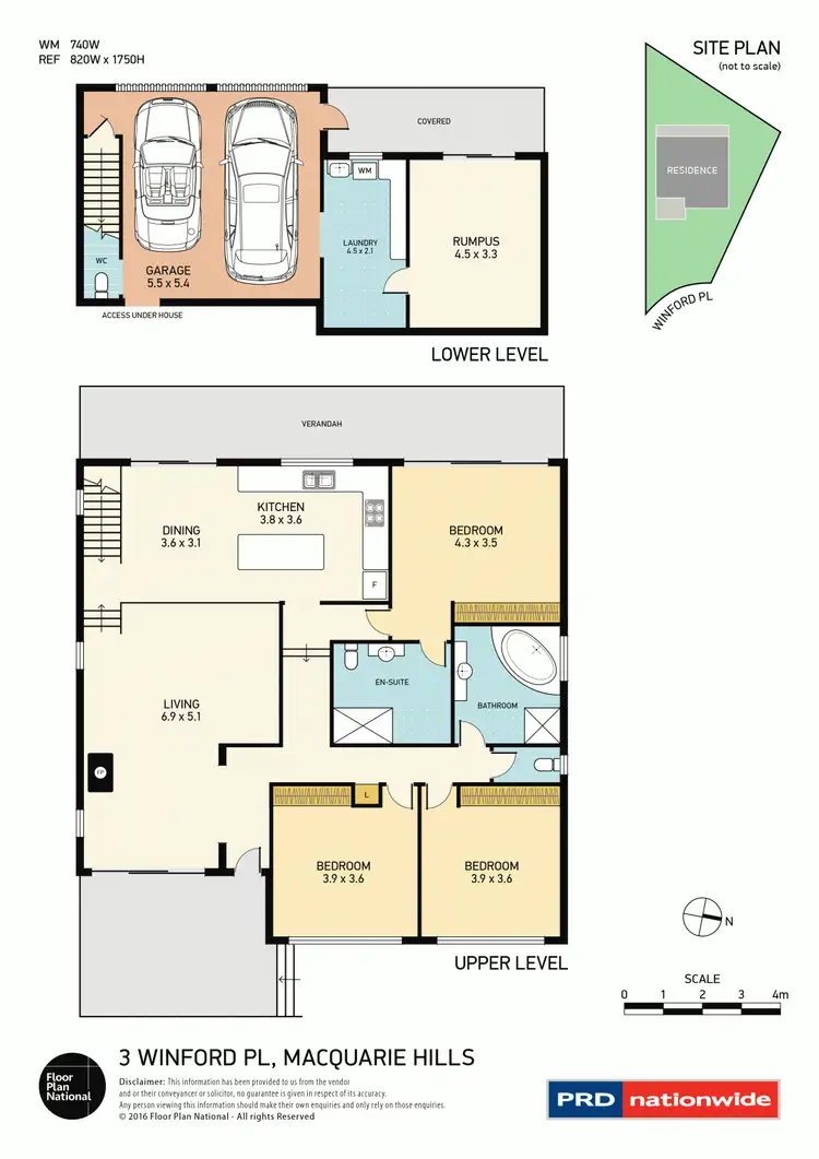 Floorplan of Homely house listing, 3 Winford Place, Macquarie Hills NSW 2285