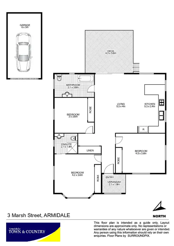 Floorplan of Homely house listing, 3 Marsh Street, Armidale NSW 2350