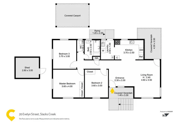 Floorplan of Homely house listing, 20 Evelyn Street, Slacks Creek QLD 4127