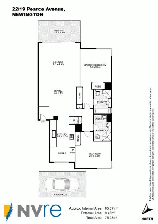 Floorplan of Homely apartment listing, 22/19 Pearce Avenue, Newington NSW 2127