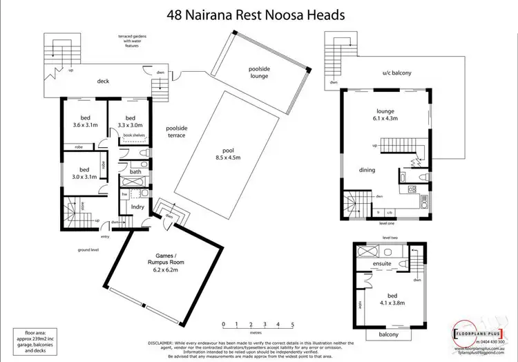 Floorplan of Homely house listing, 48 Nairana Rest, Noosa Heads QLD 4567