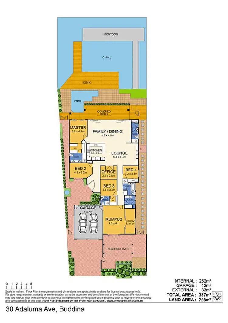 Floorplan of Homely house listing, 30 Adaluma Avenue, Buddina QLD 4575