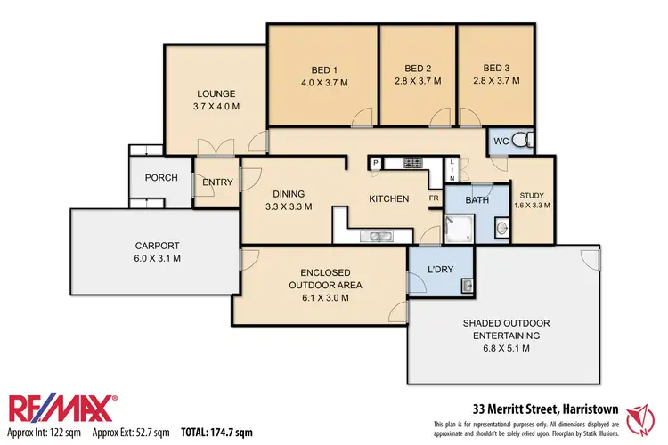 Floorplan of Homely house listing, 33 Merritt Street, Harristown QLD 4350
