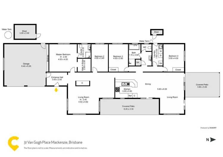 Floorplan of Homely house listing, 31 Van Gogh Place, Mackenzie QLD 4156