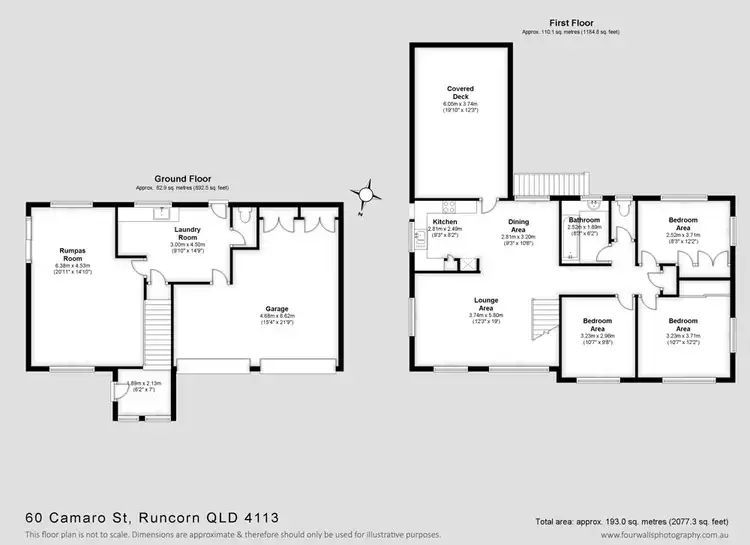 Floorplan of Homely house listing, 60 Camaro Street, Runcorn QLD 4113