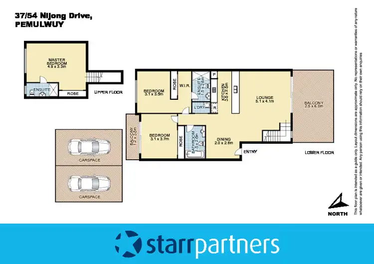 Floorplan of Homely unit listing, 37/54-62 Nijong Drive, Pemulwuy NSW 2145
