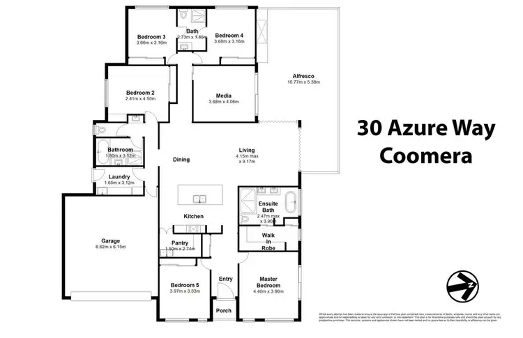 Floorplan of Homely house listing, 30 Azure Way, Coomera QLD 4209