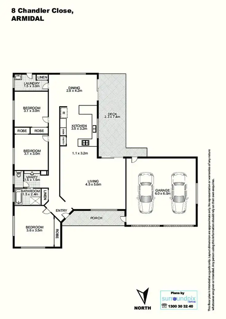 Floorplan of Homely house listing, 8 Chandler Close, Armidale NSW 2350