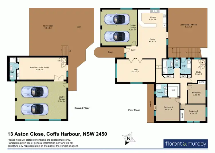 Floorplan of Homely house listing, 13 Aston Cl, Coffs Harbour NSW 2450