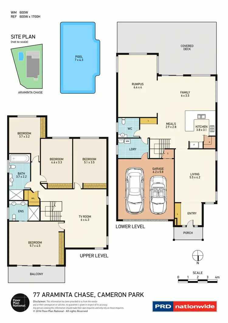 Floorplan of Homely house listing, 77 Araminta Chase, Cameron Park NSW 2285
