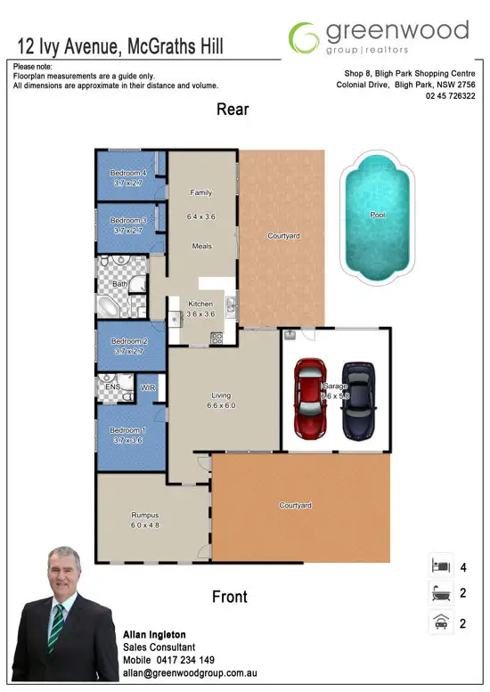 Floorplan of Homely house listing, 12 Ivy Avenue, Mcgraths Hill NSW 2756