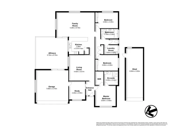 Floorplan of Homely house listing, 1 Gunsynd Drive, Dakabin QLD 4503