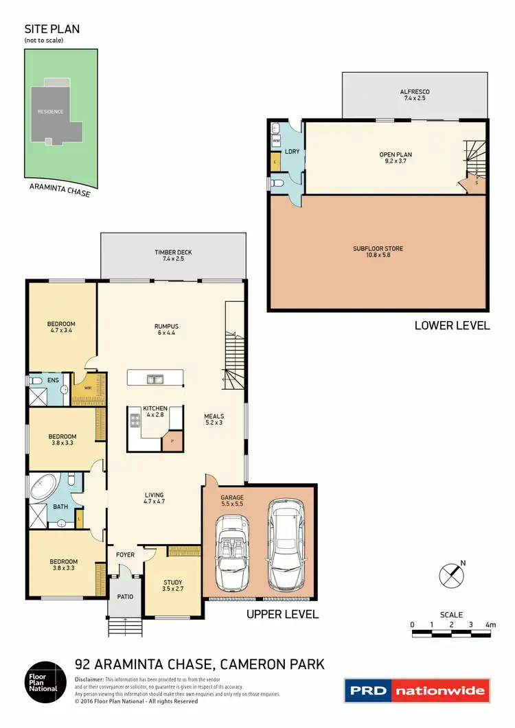 Floorplan of Homely house listing, 92 Araminta Chase, Cameron Park NSW 2285