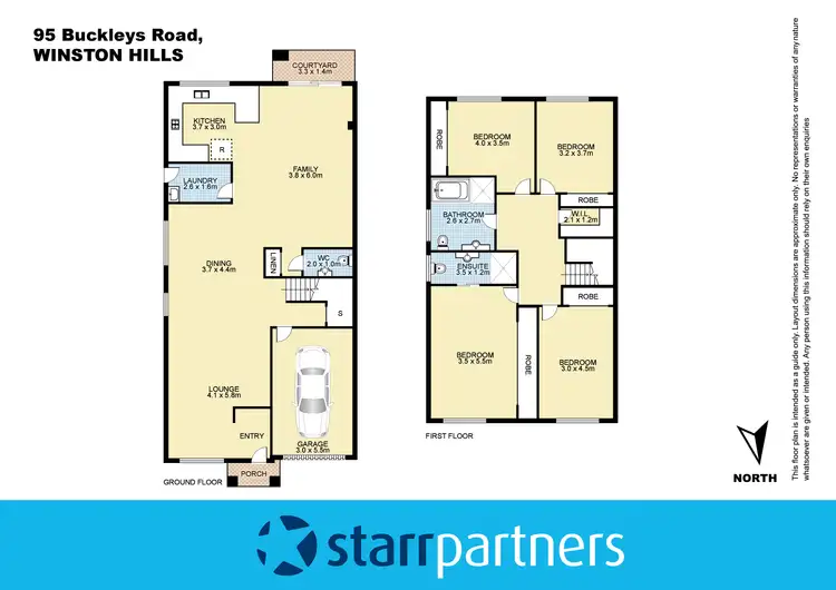 Floorplan of Homely house listing, 95 Buckleys Road, Winston Hills NSW 2153