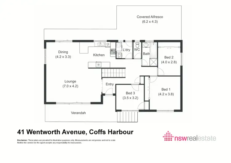 Floorplan of Homely house listing, 41 Wentworth Avenue, Coffs Harbour NSW 2450