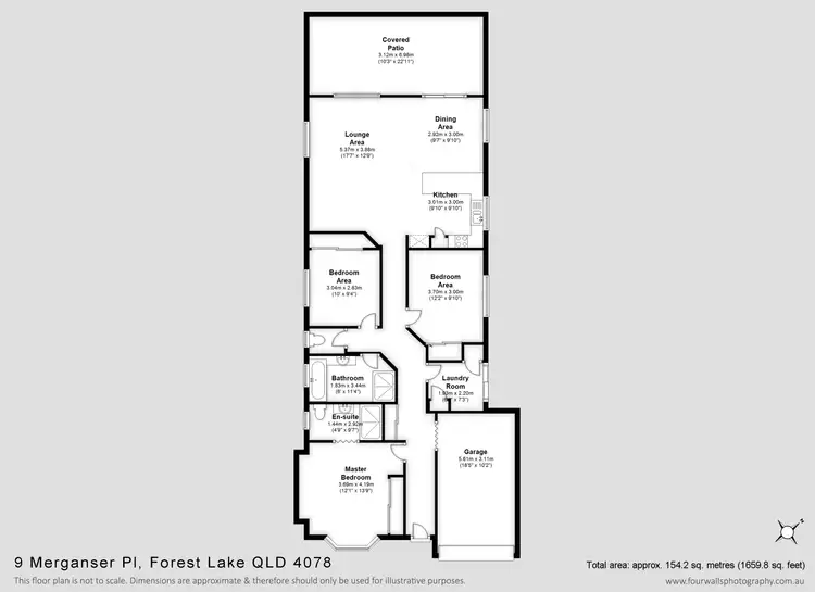 Floorplan of Homely house listing, 9 Merganser Pl, Forest Lake QLD 4078