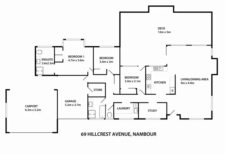 Floorplan of Homely house listing, 69 Hillcrest Avenue, Nambour QLD 4560