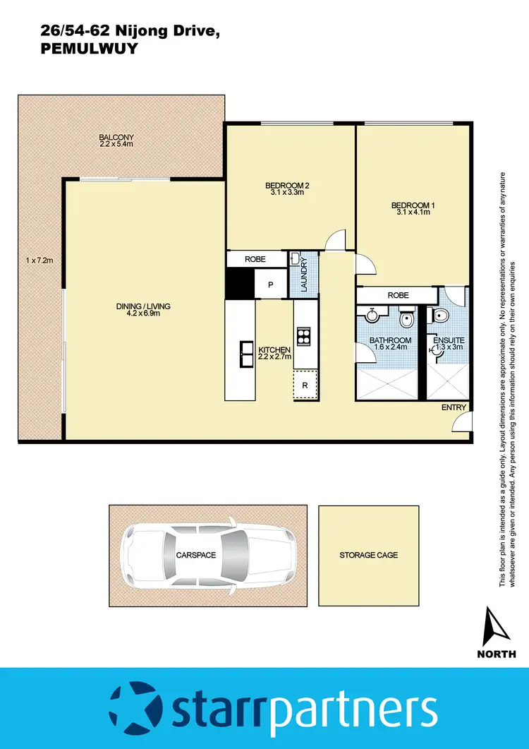 Floorplan of Homely unit listing, 26/54-62 Nijong Drive, Pemulwuy NSW 2145