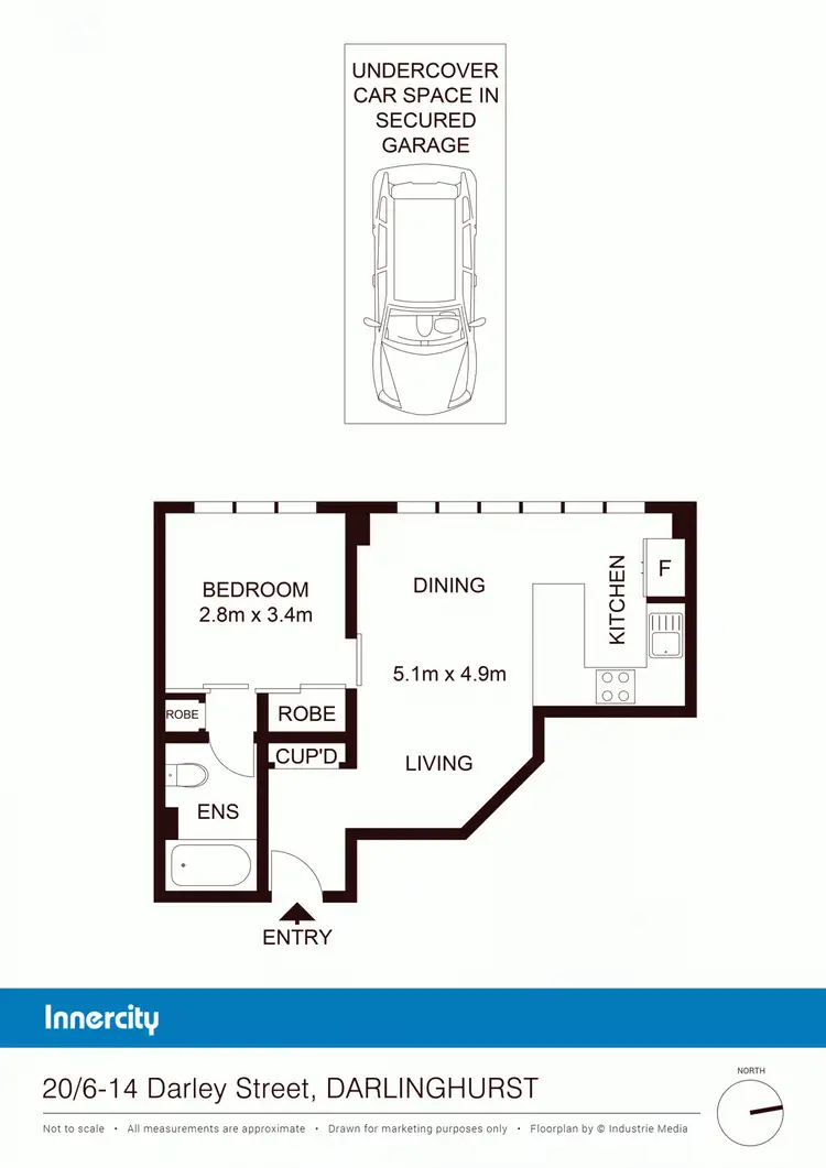 Floorplan of Homely apartment listing, 20/6-14 Darley St, Darlinghurst NSW 2010