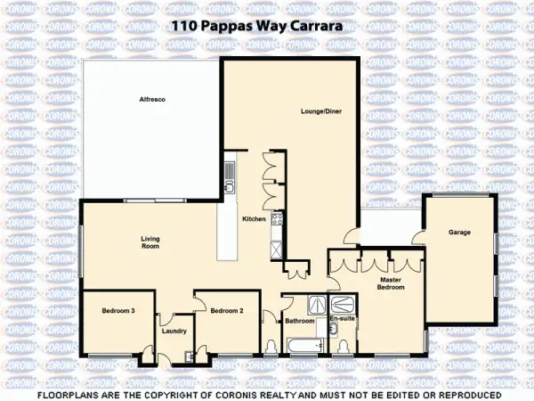 Floorplan of Homely house listing, 110 Pappas Way, Carrara QLD 4211