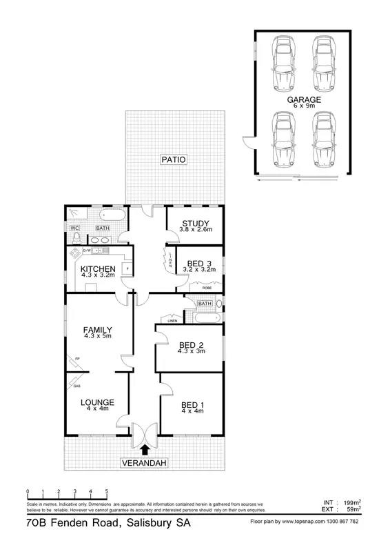 Floorplan of Homely house listing, 70B Fenden Rd, Salisbury SA 5108