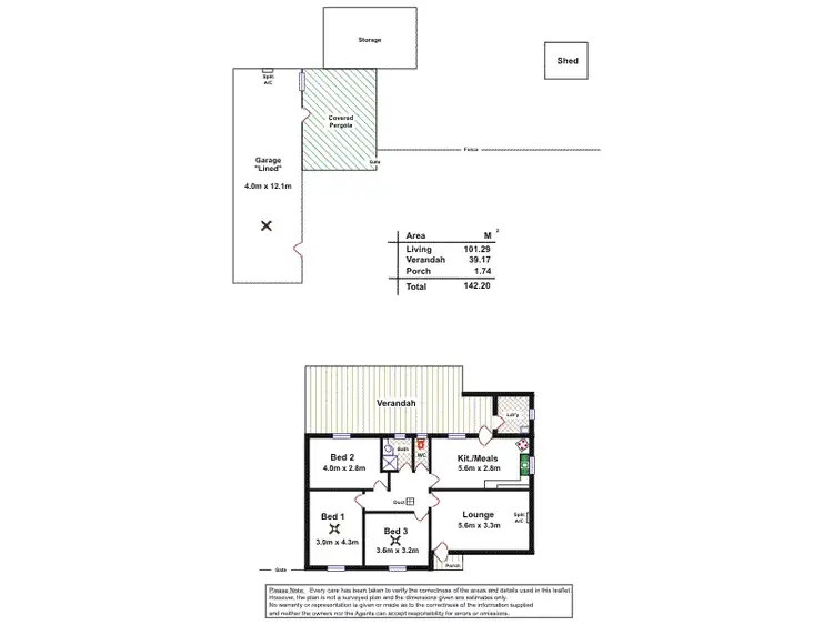 Floorplan of Homely house listing, 43 Nimitz Rd, Elizabeth East SA 5112