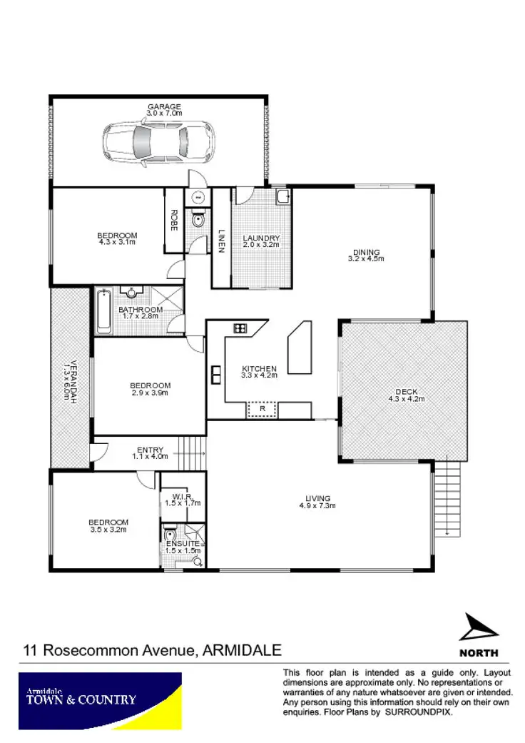 Floorplan of Homely house listing, 11 Rosecommon Avenue, Armidale NSW 2350