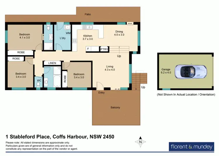Floorplan of Homely house listing, 1 Stableford Pl, Coffs Harbour NSW 2450