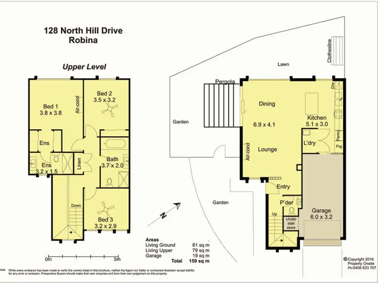 Floorplan of Homely townhouse listing, 106 North Hill Drive, Robina QLD 4226