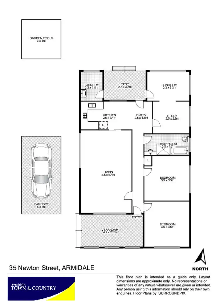 Floorplan of Homely house listing, 35 Newton Street, Armidale NSW 2350
