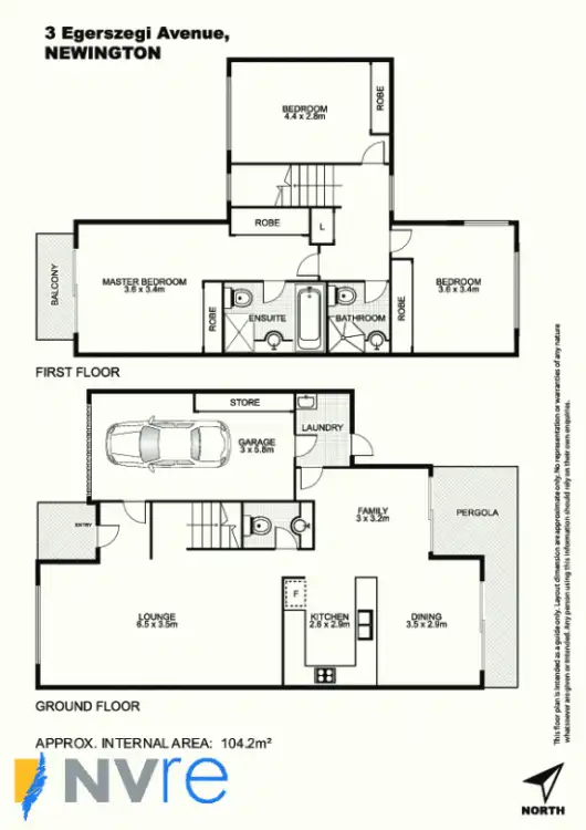 Floorplan of Homely house listing, 3 Egerszegi Avenue, Newington NSW 2127