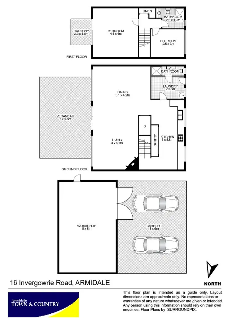 Floorplan of Homely house listing, 16 Invergowrie Road, Armidale NSW 2350
