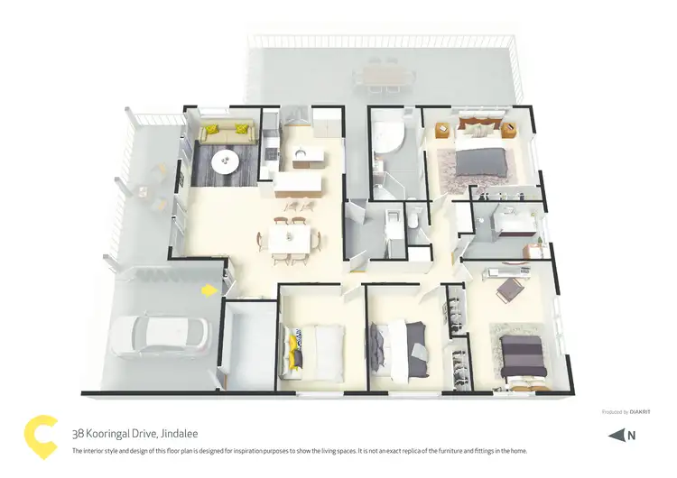 Floorplan of Homely house listing, 38 Kooringal Drive, Jindalee QLD 4074