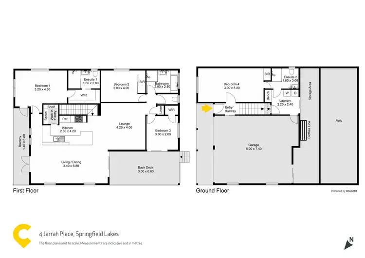 Floorplan of Homely house listing, 4 Jarrah Place, Springfield Lakes QLD 4300