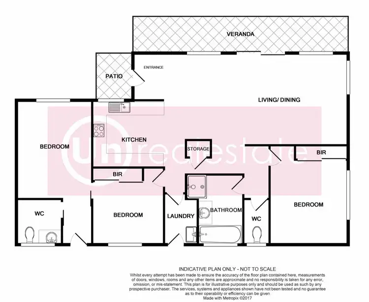 Floorplan of Homely villa listing, 1/20 Bardsley Crescent, Toormina NSW 2452
