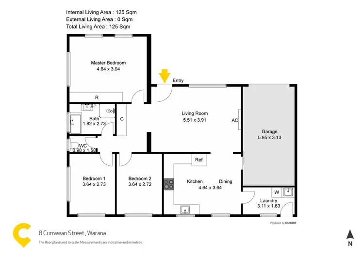 Floorplan of Homely house listing, 8 Currawan Street, Warana QLD 4575