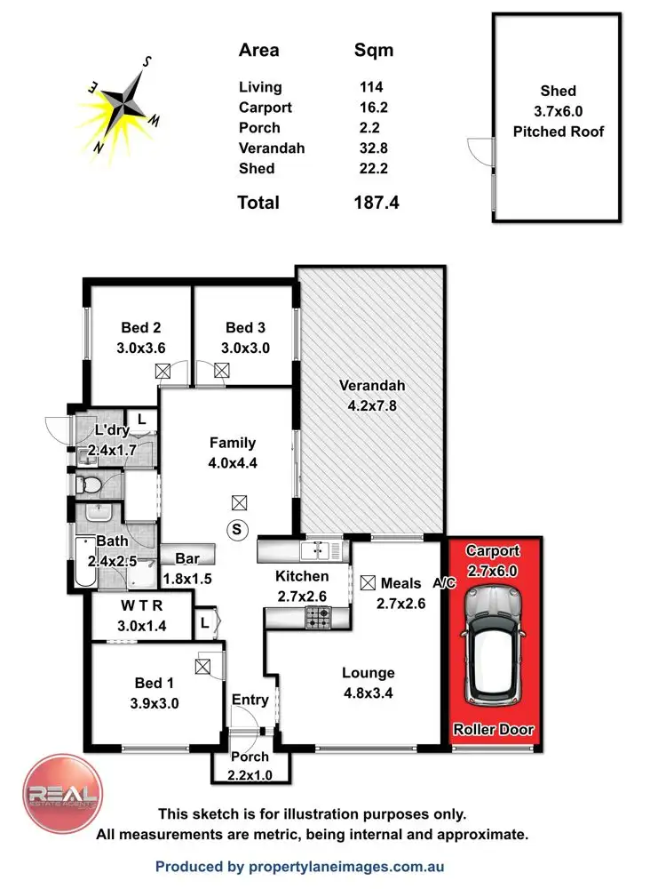 Floorplan of Homely house listing, 8 Orinoco Street, Paralowie SA 5108