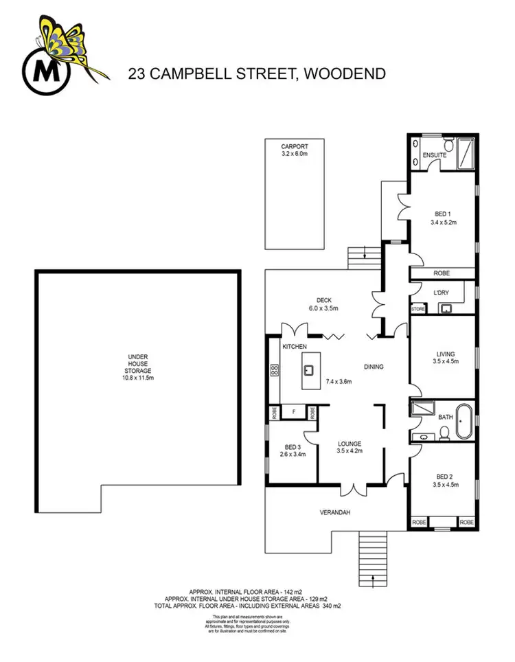 Floorplan of Homely house listing, 23 Campbell St, Woodend QLD 4305