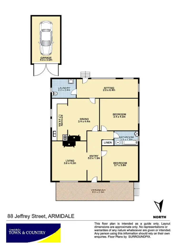 Floorplan of Homely house listing, 88 Jeffrey Street, Armidale NSW 2350