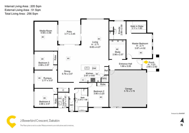Floorplan of Homely house listing, 2 Bowerbird Crescent, Dakabin QLD 4503
