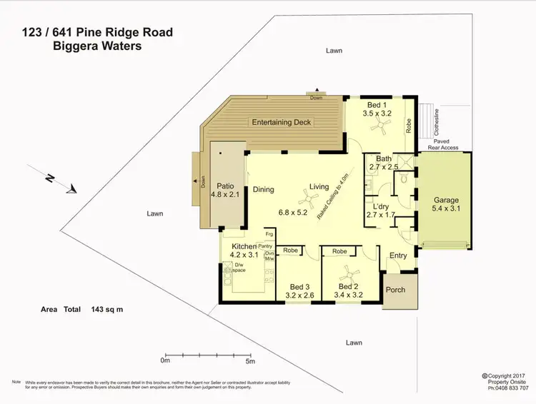 Floorplan of Homely semi-detached listing, 123/641 Pine Ridge Rd, Biggera Waters QLD 4216