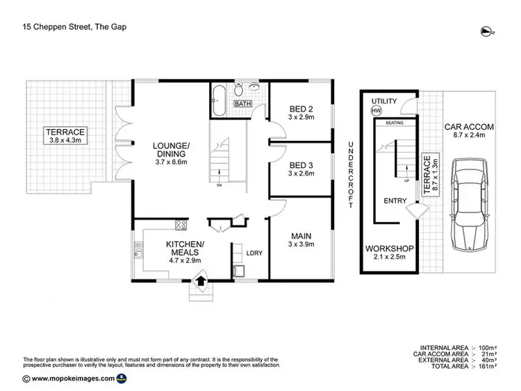 Floorplan of Homely house listing, 15 Cheppen St, The Gap QLD 4061