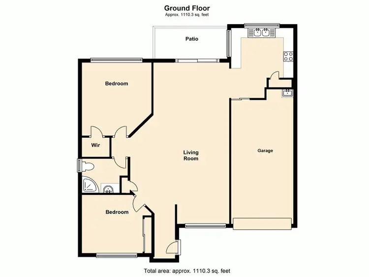 Floorplan of Homely unit listing, 1/11 Ahern Street, Kallangur QLD 4503